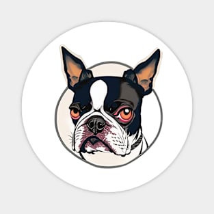 Boston Terrier Fan Club T shirt Magnet